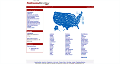 Desktop Screenshot of pestcontroldirectory.com