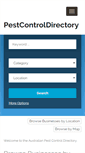 Mobile Screenshot of pestcontroldirectory.com.au
