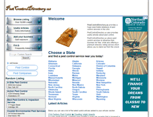 Tablet Screenshot of pestcontroldirectory.us